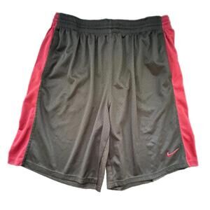 Nike Men's Black and Red 11” Athletic Shorts - XXL